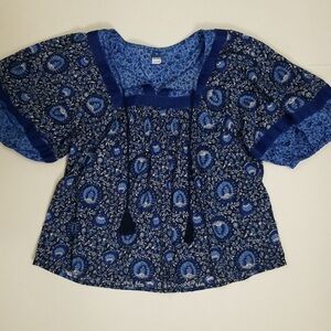 Old navy brilliant blue festival top nwot xxl/1x